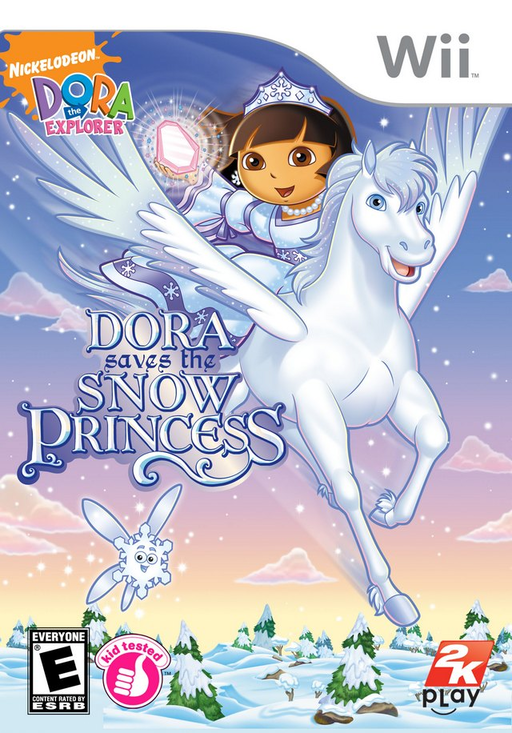 Dora the Explorer Dora Saves the Snow Princess box art for Wii